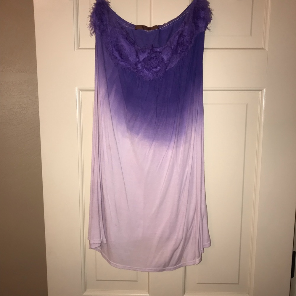 Purple rose dress